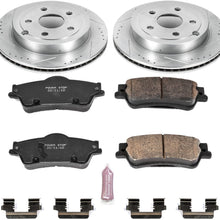 Power Stop K5525 Rear Brake Kit with Drilled/Slotted Brake Rotors and Z23 Evolution Ceramic Brake Pads