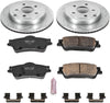 Power Stop K5525 Rear Brake Kit with Drilled/Slotted Brake Rotors and Z23 Evolution Ceramic Brake Pads