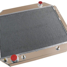 CoolingSky 4 Row All Aluminum Engine Radiator for 1966-1979 Ford F100 F150 F250 F350 Truck丨78-79 Brocon
