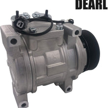 Dearl A/C AC air condition compressor with Clutch L4 2.4L compatible with Honda 02-06 Cr-V 02 03 04 05 06 (2002 2003 2004 2005 2006)