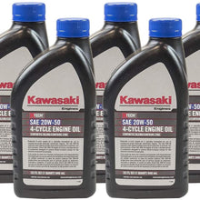 Pack of 5 Kawasaki 99969-6298 Genuine OEM K-Tech SAE 20W-50 4-Cycle Engine Oil