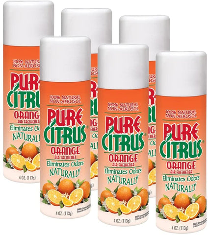 Pure Citrus NA228KIT Spray 4 Oz. Air Freshener, Orange, 6 Pack