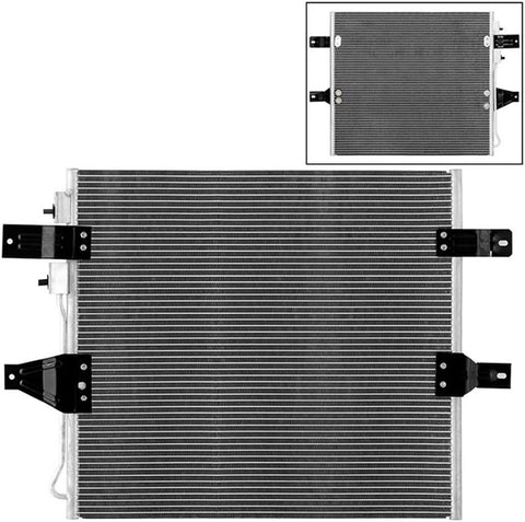 VIPMOTOZ Air Conditioning A/C Condenser Assembly Replacement For 2003-2006 Dodge RAM 2500 3500 5.9L Diesel Engine