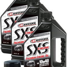 MaximaHiflofiltro SXSPEOCK002 SXS Premium Side x Side Engine Oil Change Kit for Yamaha Rhino 450/660, 3 L