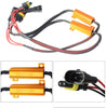 BSLighting Pair HB4 9006 LED DRL Fog Light CANBUS 50W 6Ohm Load Resistors Harness Decoder