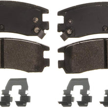 Wagner QuickStop ZX714 Semi-Metallic Disc Pad Set Includes Pad Installation Hardware, Rear