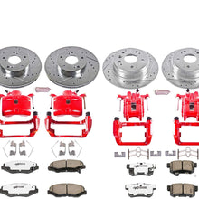 Power Stop KC5389-26 Front & Rear Z26 Street Warrior Brake Kit Honda