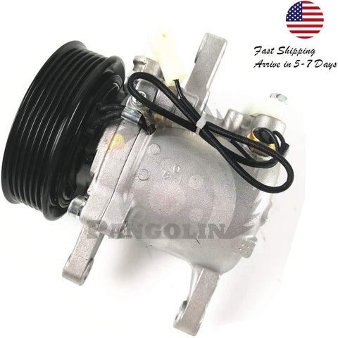 PANGOLIN 3P999-00620 SVO7E 6 GROOVE A/C Compressor Air Conditioning Compressor with Clutch Assy for Kubota M135GX GXDTC M136 SV07E Spare Parts, 3 Month Warranty