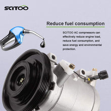 SCITOO Compatible with Auto Repair Compressor Assembly CO 10386C, AC Compressor with Clutch for Nissan Frontier 1999-2004 Nissan Xterra 2000-2004 3.3L