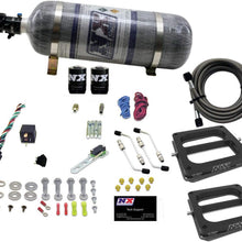 Nitrous Express 50270-12 100-500 HP Dominator Gasoline Conventional Pro Power Dual Plate System with 12 lbs. Composite Bottle