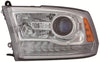 Dodge Ram 1500 Pickup 13-15 Headlight Assembly Laramie Longhorn Projector Type Chrome LH 68093217AC CH2502244