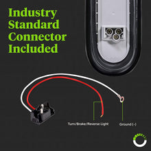 2 Red + 2 White 6" Oval LED Trailer Tail Light Kit [DOT Certified] [Grommets & Plugs Included] [IP67 Waterproof] Stop Brake Turn Reverse Back Up Trailer Lights for RV Truck Jeep