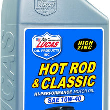 Lucas Oil Hot Rod and Classic Car 10W40 Motor Oil 1 qt Case Of 6 P/N 10688-6