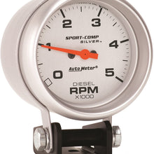 Auto Meter 3788 Sport-Comp Silver Mini Tachometer