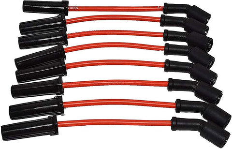 A-Team Performance Silicone Spark Plug Wires Compatible with GMC Chevy Car 8