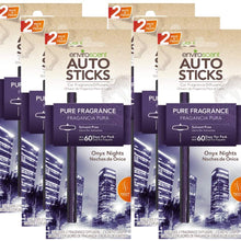 Enviroscents Auto Sticks Natural Car Air Fresheners, 6-Pack with 12 Sticks (Onyx Nights)