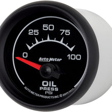Auto Meter 5927 ES 2-1/16" 0-100 PSI Short Sweep Electric Oil Pressure Gauge