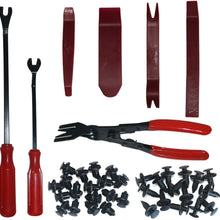 Auto Trim Removal Tool Kits 4 Pcs Clip Pliers Set Car Trim Removal Tool 2 Pcs For Car Dash Radio Audio Installation Nylon Fastener Remover Fastener Rivet Clips 100 Pcs For GM Ford Chrysler Dodge