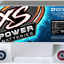 XS Power D1200 XS Series 12V 2600 Amp AGM High Output Battery with M6 Terminal Bolt