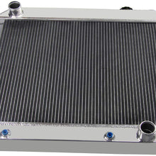 OzCoolingParts 4 Row Core All Aluminum Radiator for 1961-1966 62 63 64 65 Chevy GMC C/K Series 10 20 30 Trucks Suburban Pontiac Olds V8
