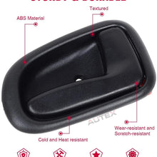 AUTEX 4pcs Black Interior Door Handles Compatible with Toyota Corolla 1993-1997 Door Handles Front Rear Left Right Door Handles Driver Passenger