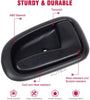 AUTEX 4pcs Black Interior Door Handles Compatible with Toyota Corolla 1993-1997 Door Handles Front Rear Left Right Door Handles Driver Passenger