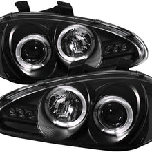 Spyder 5011503 Mazda MX3 92-96 Projector Headlights - LED Halo - LED (Replaceable LEDs) - Black - High H1 (Included) - Low H1 (Included)