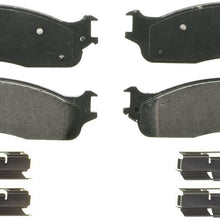 Wagner QuickStop ZX965 Semi-Metallic Disc Pad Set Includes Pad Installation Hardware, Front