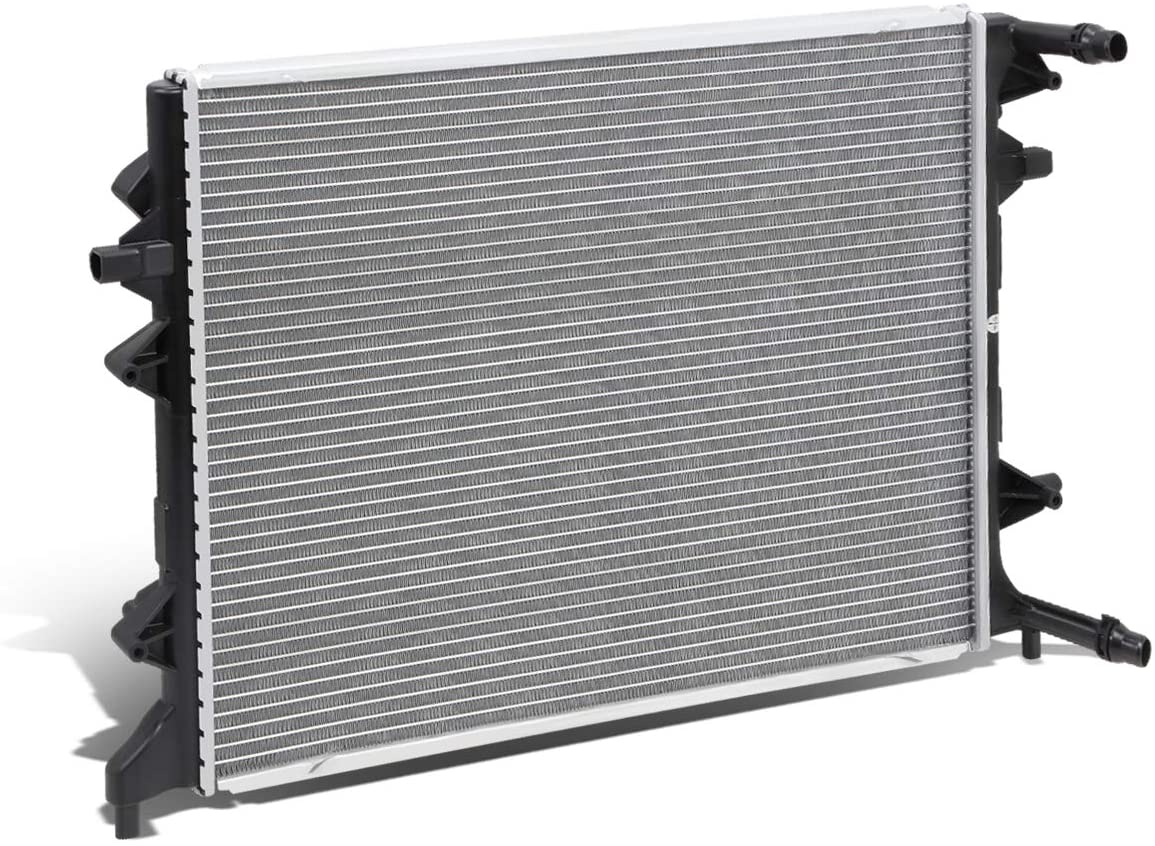 13273 OE Style Aluminum Core Cooling Radiator Replacement for VW Jetta Passat 1.4L Hybrid 2.0L TDI AT 13-16