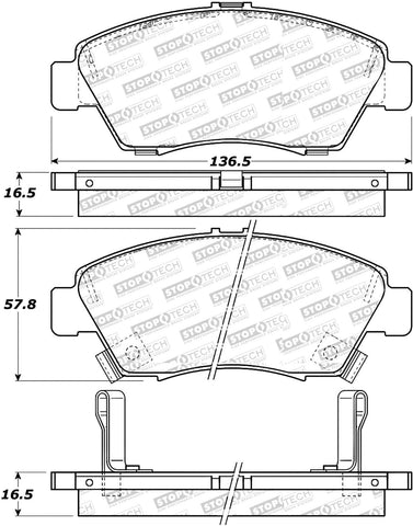 StopTech 305.09480 Street Select Brake Pads