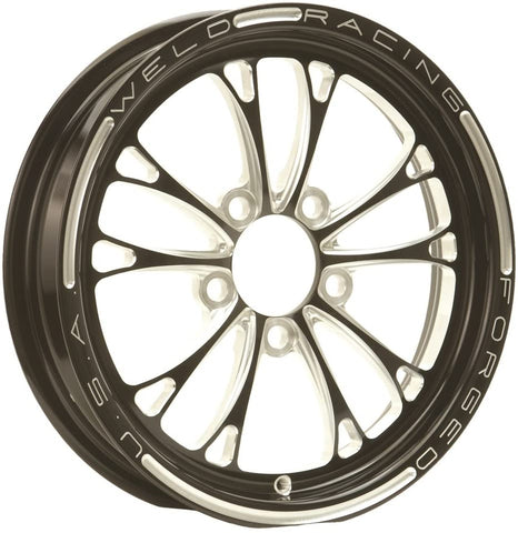 Wheel, V-Series 2.0 1 Piece, 15 x 3.5 in, 1.750 in Backspace, 5 x 4.50 in Bolt Pattern, Aluminum, Black Anodize, Each