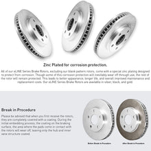For Hyundai, Kia Accent, Rio Front Rear Blank Brake Rotors Kit + Ceramic Brake Pads
