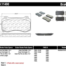StopTech 309.11490 Street Performance Front Brake Pad