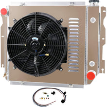 ALLOYWORKS 3 Row Aluminum Radiator for Jeep Wrangler TJ YJ CHEVY V8 Conversion (w/FAN SROUD)
