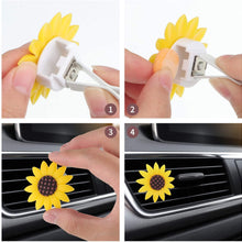 6 Pieces Car Air Freshener Sunflower car Accessories Sunflower Air Vent Clips Cute Car Air Freshener Sunflowers Gift Decorations Girasoles Car Clip Interior Air Vent Decorations