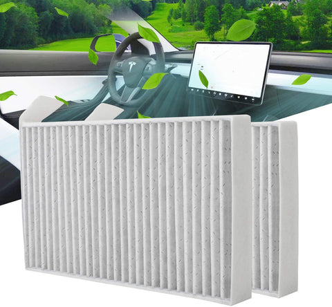 BASENOR Tesla Model 3 Model Y Replacement Cabin Air Filter (Set of Two)