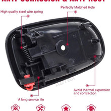 AUTEX 4pcs Black Interior Door Handles Compatible with Toyota Corolla 1993-1997 Door Handles Front Rear Left Right Door Handles Driver Passenger