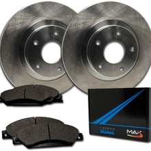 [Front] Max Brakes Premium OE Rotors with Carbon Metallic Pads TA044541 (OE; Metallic Pads)