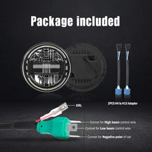 7 Inch Led Headlights DOT Approved Jeep Headlight with DRL Low Beam and High Beam for Jeep Wrangler JK LJ CJ TJ 1997-2018 Headlamps Hummer H1 H2-2020 Exclusive Patent (Black)