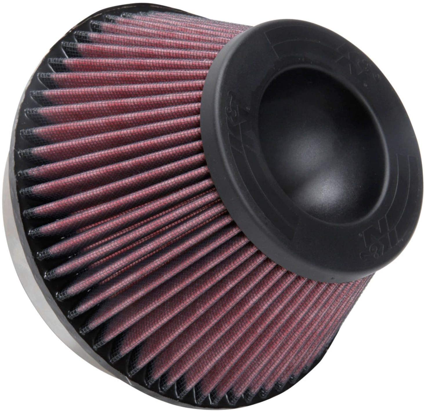 K&N Universal Clamp-On Air Filter: High Performance, Premium, Washable, Replacement Engine Filter: Flange Diameter: 6 In, Filter Height: 4 In, Flange Length: 1 In, Shape: Round Tapered, RU-46000