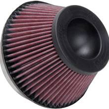 K&N Universal Clamp-On Air Filter: High Performance, Premium, Washable, Replacement Engine Filter: Flange Diameter: 6 In, Filter Height: 4 In, Flange Length: 1 In, Shape: Round Tapered, RU-46000