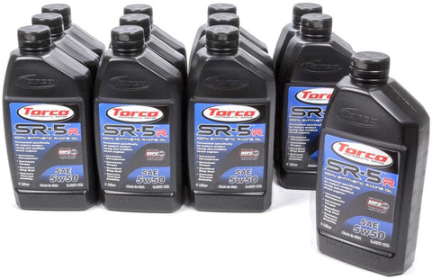 Torco A150550C SR-5 5w50 Synthetic Racing Oil Bottle - 1 Liter Bottle, (Case of 12)