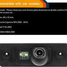 HD 720P Reversing Vehicle-Specific Camera Integrated in Number Plate Light License Rear View Backup Camera for Cayenne 2002-2010