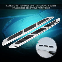 Air Flow Vent,2pcs Car Exterior Hood Side Door Air Flow Vent Cover Intake Grille Decorative Trim Sticker