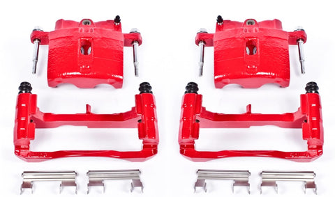Power Stop S4728 Performance Powder Coated Brake Caliper Set For Chevy, GMC, Cadillac, Hummer