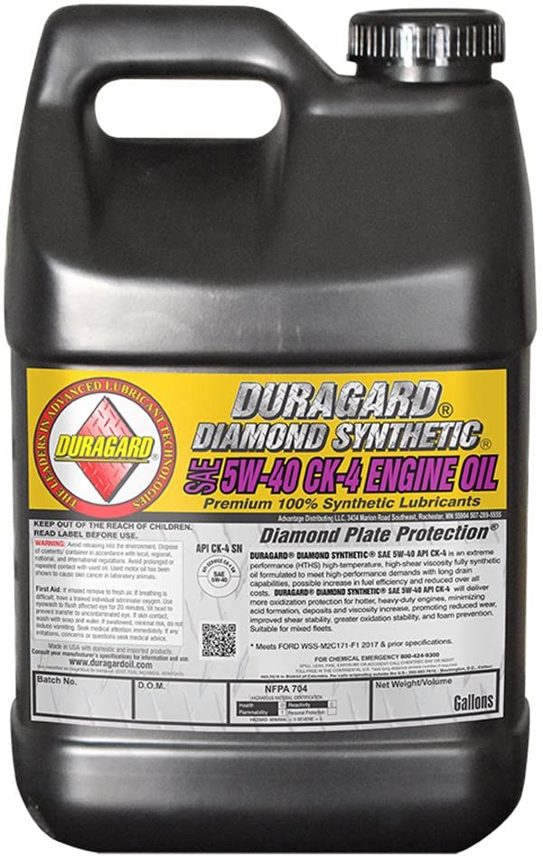 Duragard Diamond Synthetic CK-4 5w40 Engine Oil - 2.5 Gallon Jug