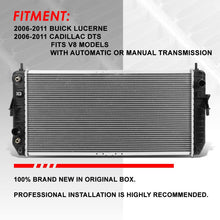 2853 OE Style Aluminum Core Radiator Replacement for Buick Lucerne Cadillac DTS V8 06-11