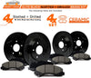 [Front + Rear] Max Brakes Elite XDS Rotors with Carbon Ceramic Pads KT059883