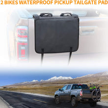 MONOKING Tailgate Pad for Pickup Truck, Tailgate Pad for 5 Mountain Bikes with 2 Tool Pockets and Secure Soft Velcro Bike Straps, Great for 5 Bicycles, 54" Long