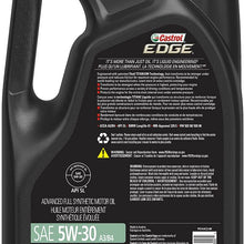 Castrol 03084C Edge 5W-30 Advanced Full Synthetic Motor Oil, 5 Quart